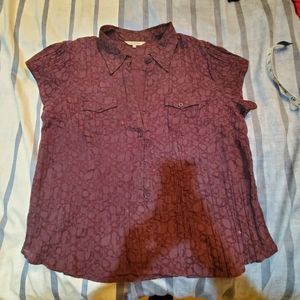 Addition Elle short sleeve button up shirt